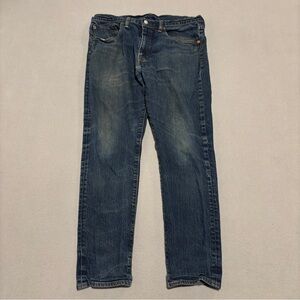 Levis 502 Jeans Mens 34x30 Blue Taper Fit Grunge Preppy Casual Faded Fall Spring